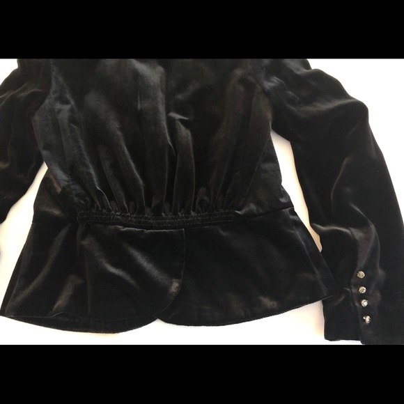 Juicy couture high quality thick velour cropped jacket. High Quality Rhinestone - Picture 7 of 12